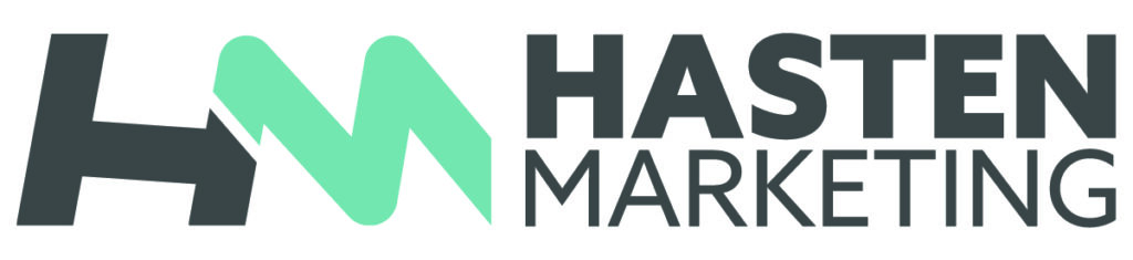 hasten marketing logo horizontal stacked cmyk